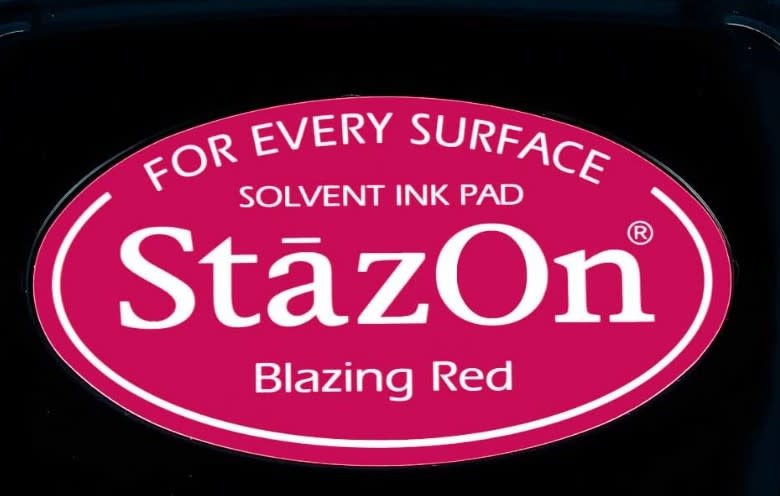 Ink Pad Stazon - Blazing Red