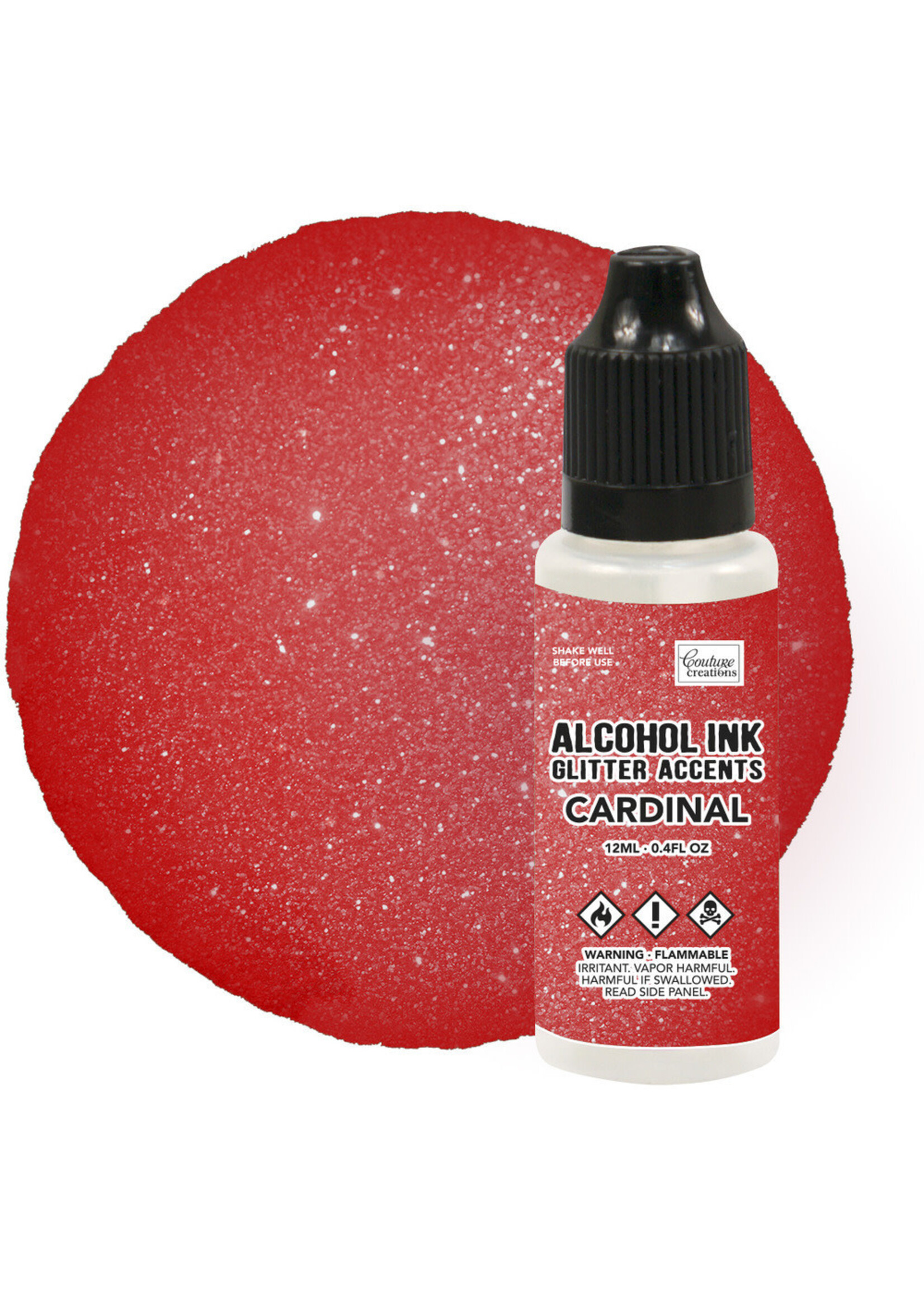 Couture Creations Couture Creations Alcohol Ink Glitter Accents, Cardinal