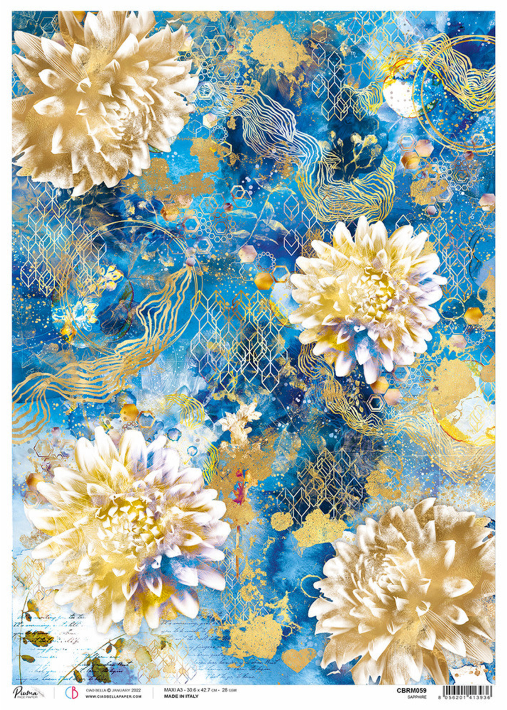 Ciao Bella Ciao Bella A3 Rice Paper, Sapphire