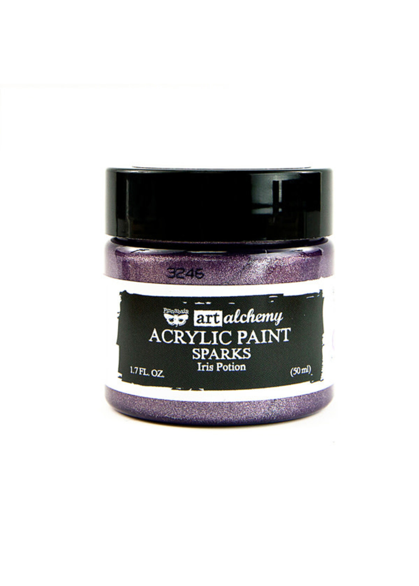 Prima Marketing Finnabair Art Alchemy Sparks Acrylic Paint, Iris Potion