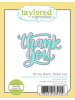 Taylored Expressions Taylored Expressions Stamp/Die Bundle, Oh My Word - Thank You