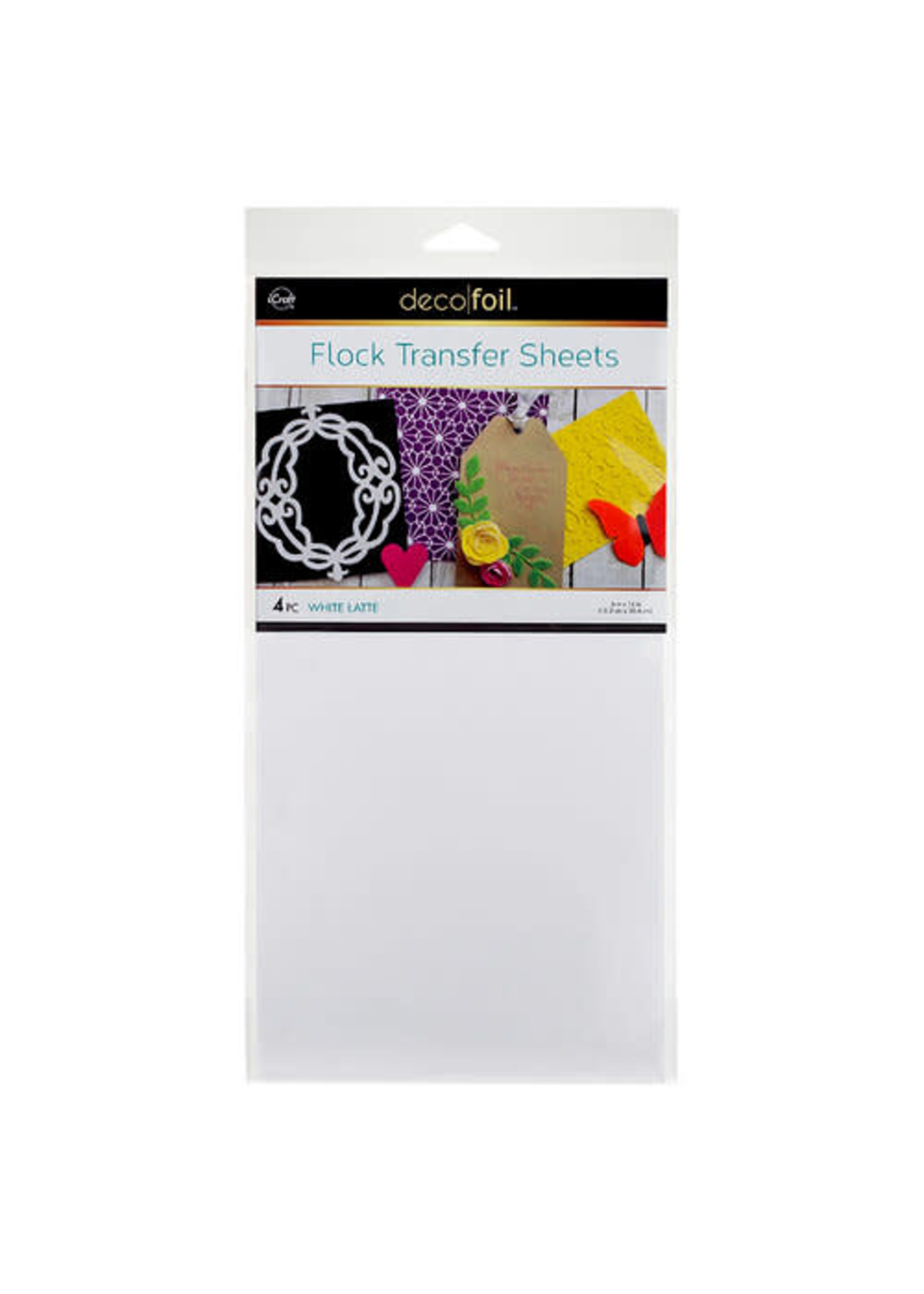 Decofoil Flock Transfer Sheets, White