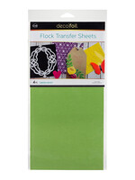 Deco Foil Flock Transfer Sheets, Green Envy