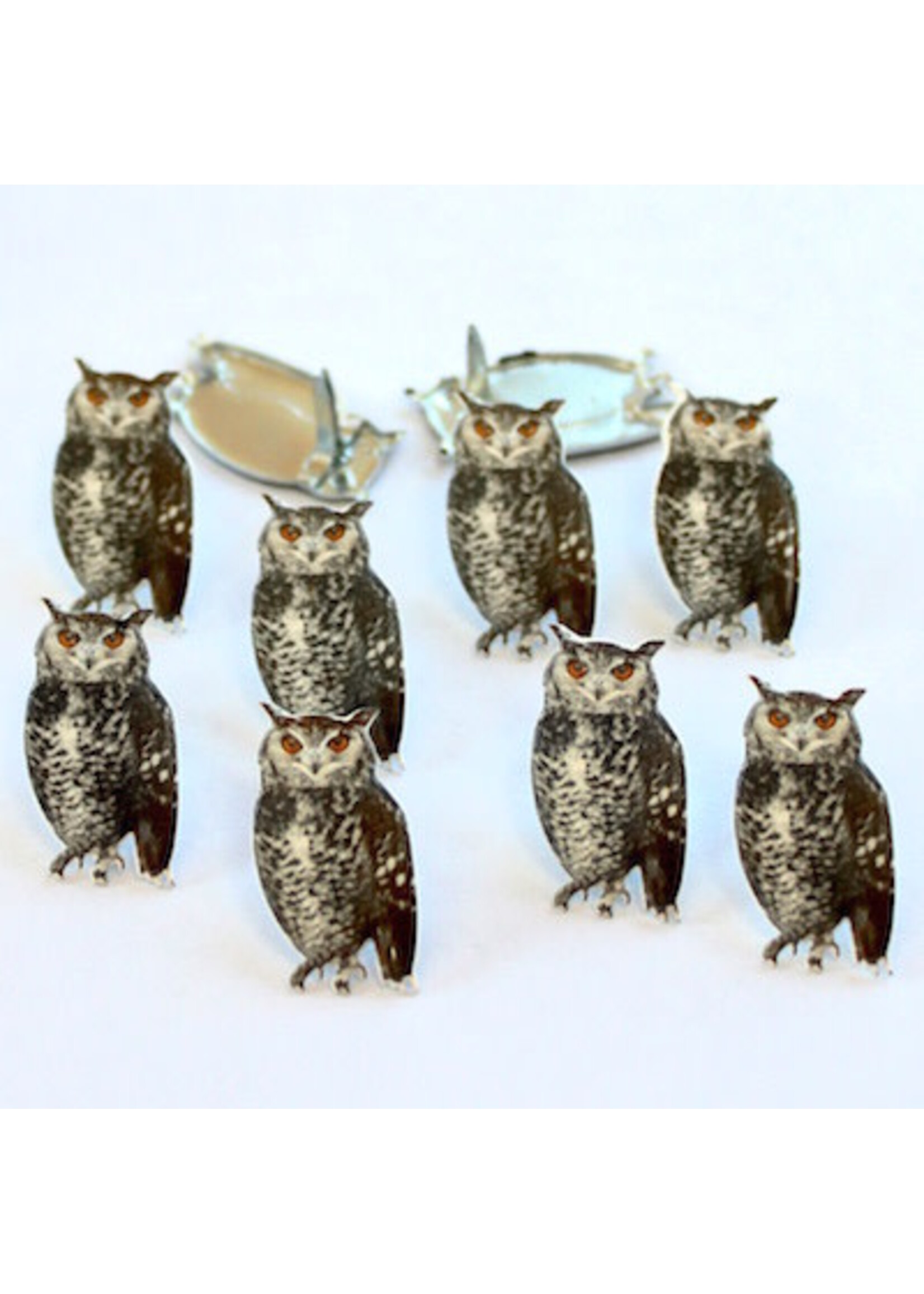 Eyelet Outlet Brads, Sketched Owls