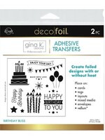 iCraft Deco Foil Adhesive Transfer Sheets, Birthday Bliss