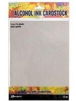 Ranger Tim Holtz Alcohol Ink Cardstock, Silver Sparkle