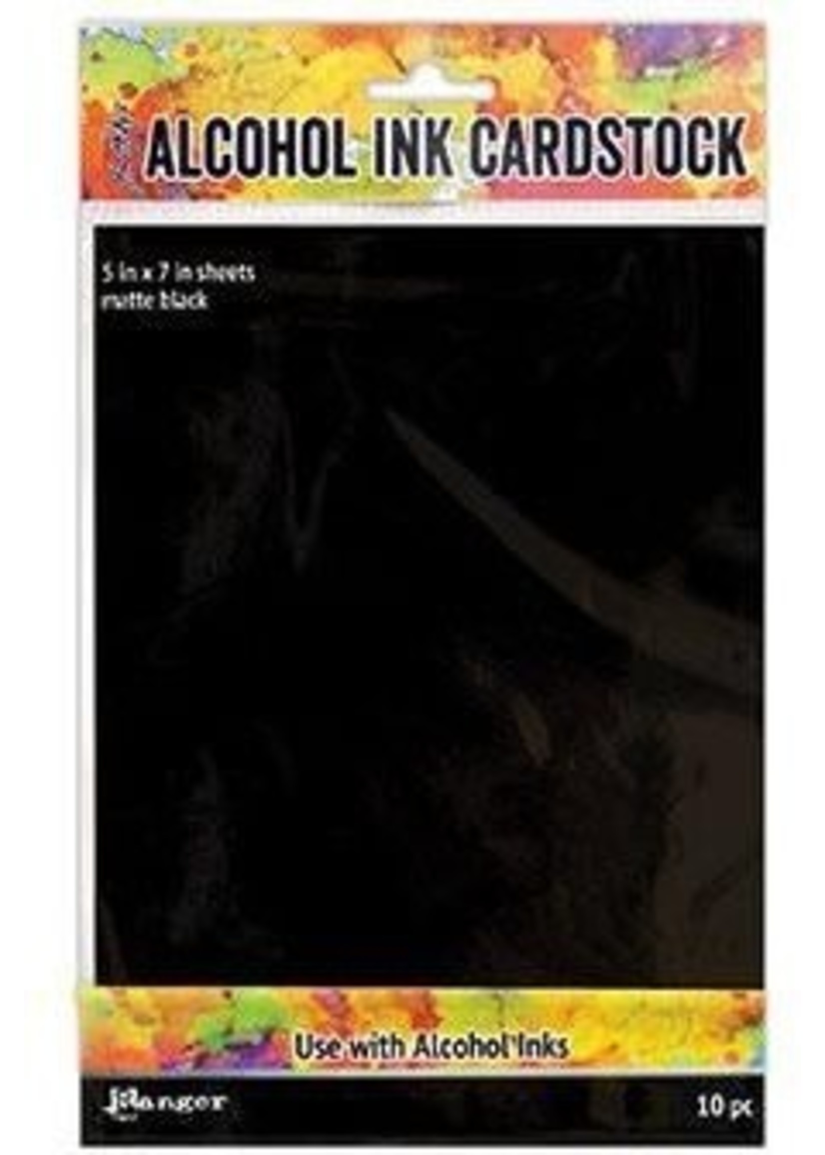 Ranger Tim Holtz Alcohol Ink Cardstock Black Matte