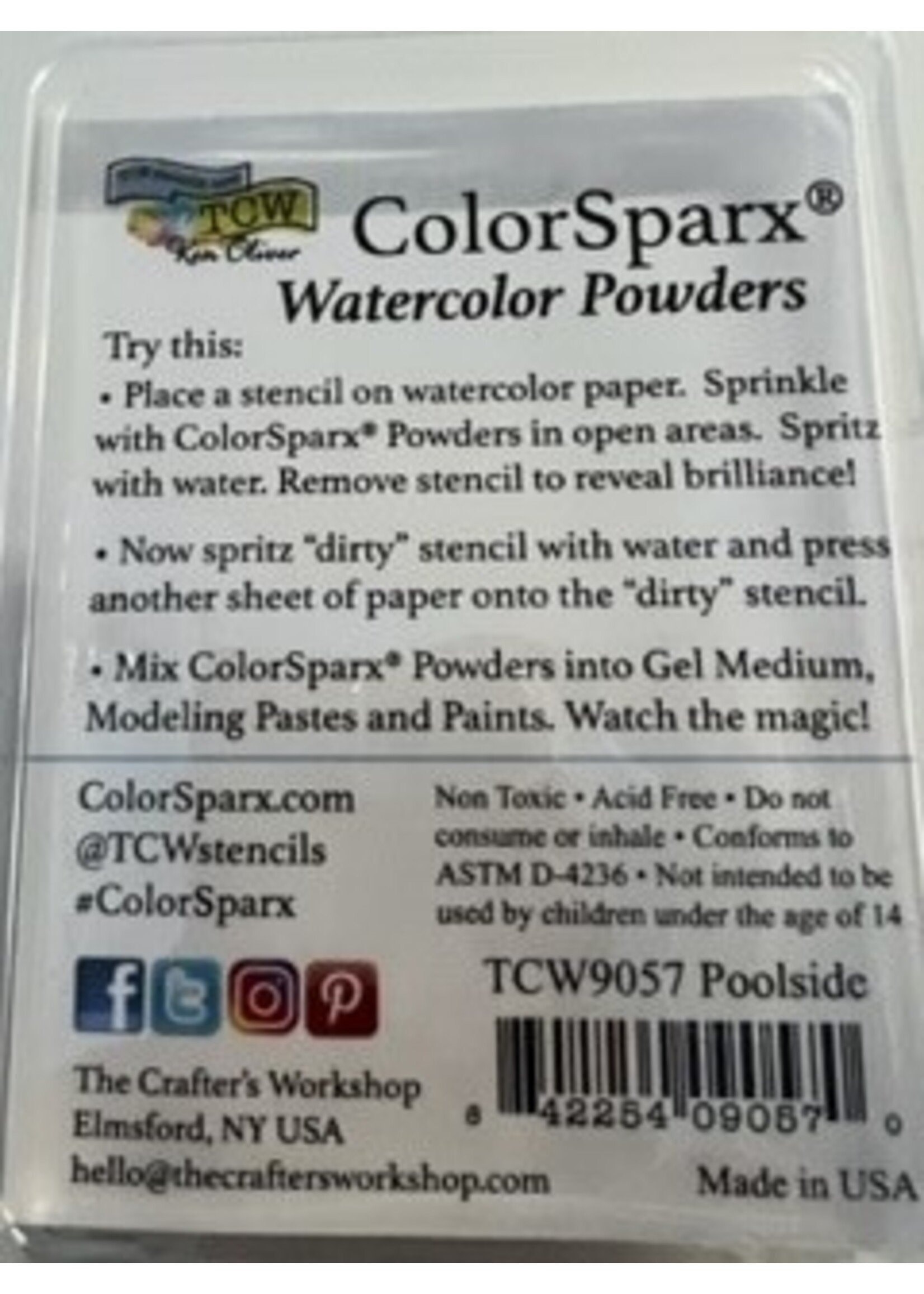 TCW ColorSparx Water Colour Powders, Poolside