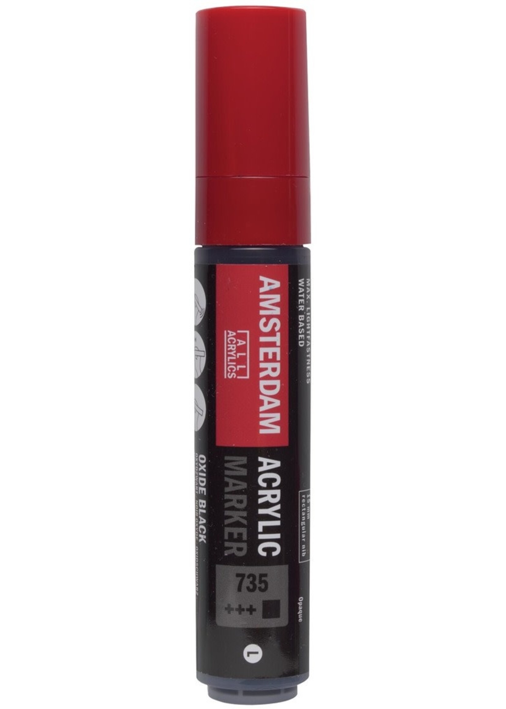 Amsterdam Acrylic Marker 15mm, Oxide Black