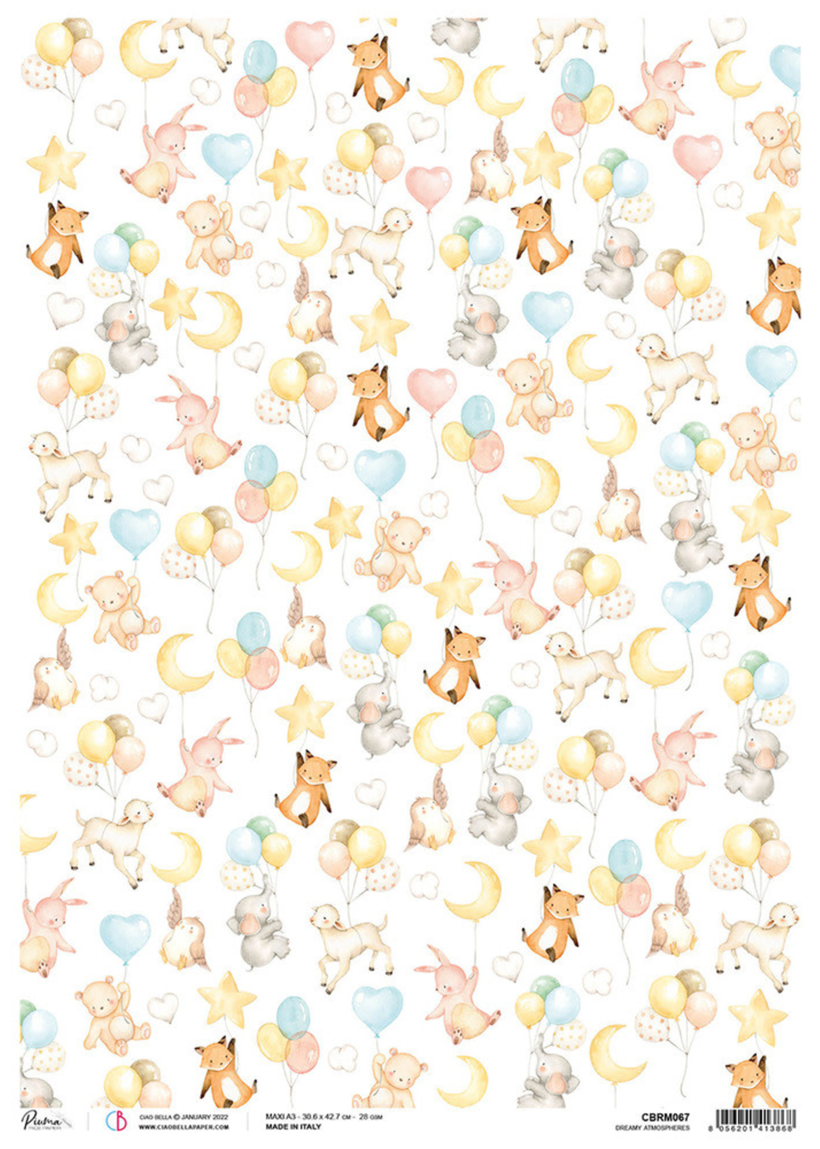 Ciao Bella CB Rice Paper A3, My Tiny Word - Dreamy Atmospheres