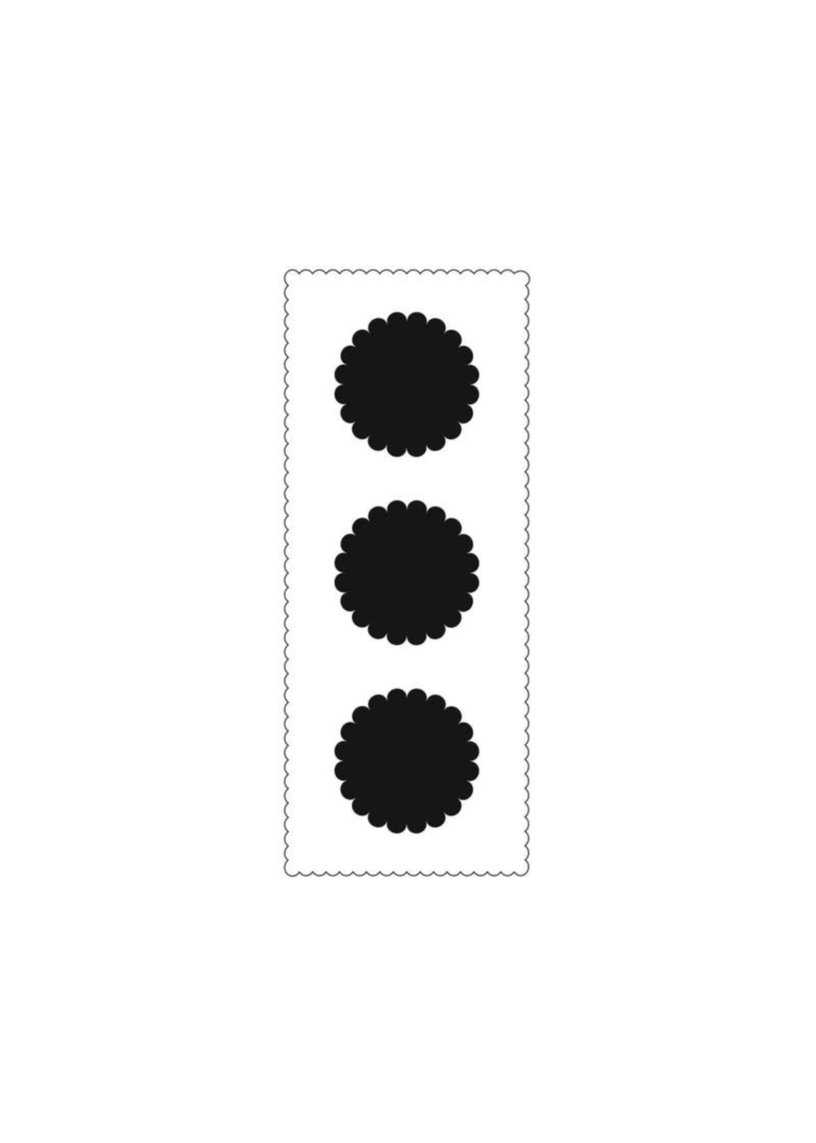 TCW Stencil, Slimline Scalloped Circles