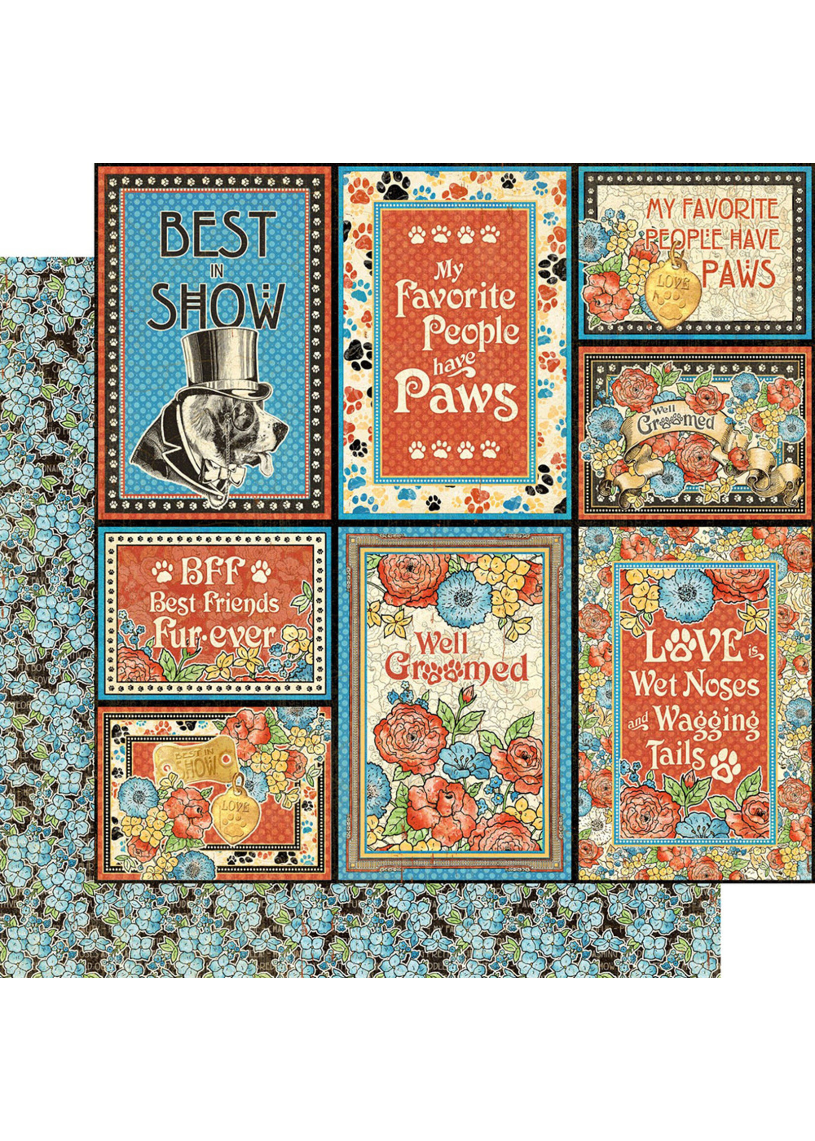 Graphic 45 G45 12x12  Well Groomed, Friends Fur-ever