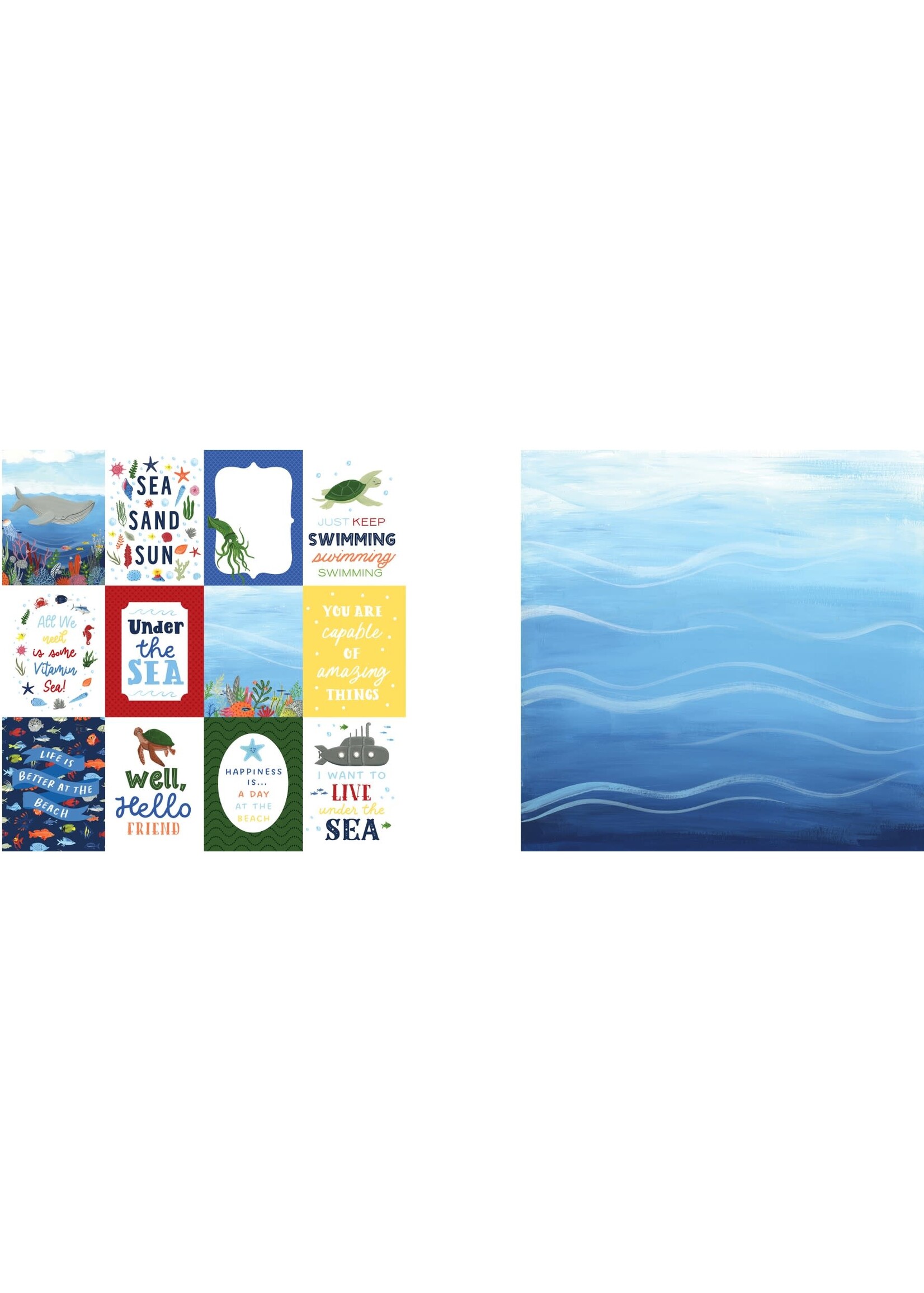 Echo Park Echo Park 12x12 Under Sea Adventures, 3x4 Journaling Cards