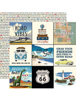 Carta Bella Carta Bella 12x12 Road Trip, 4x4 Journaling Cards