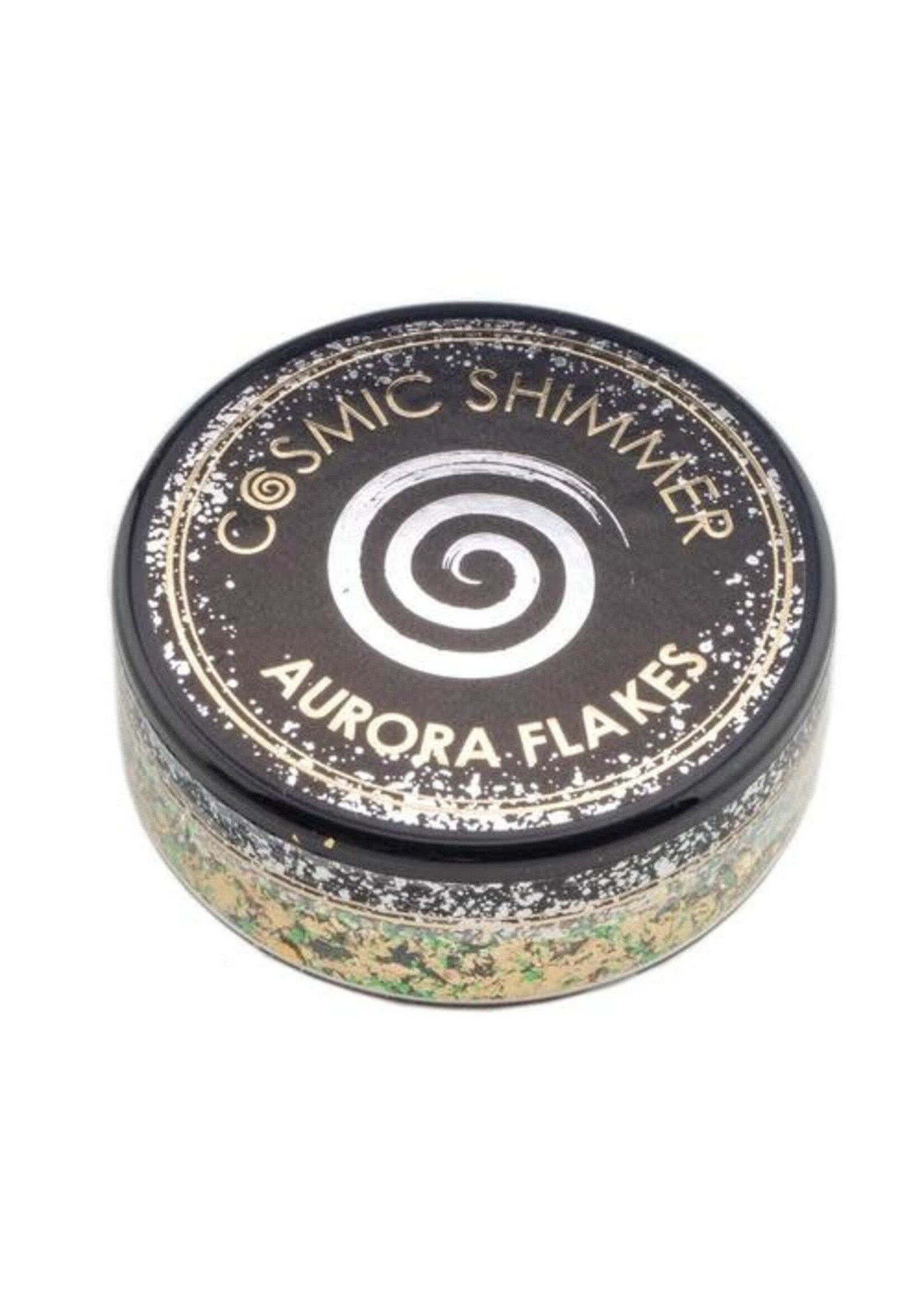 Creative Expressions Cosmic Shimmer Aurora Flakes, Jade Gold