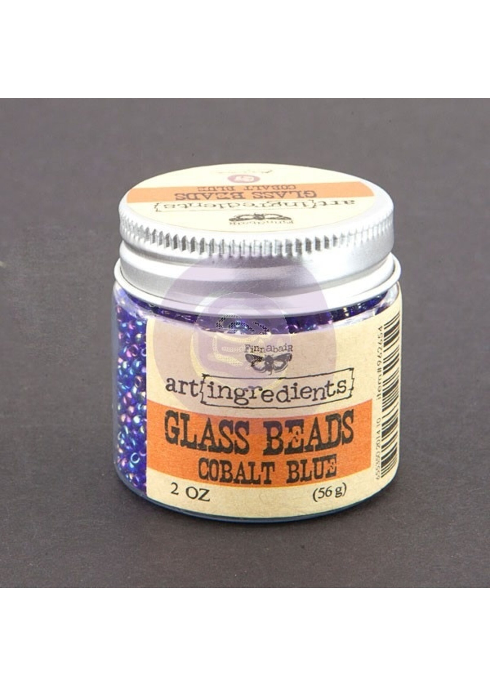 Prima Marketing Finnabair Glass Beads, Cobalt Blue