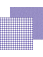 Doodlebug Doodlebug 12x12 Buffalo Check - Wood Grain, Lilac