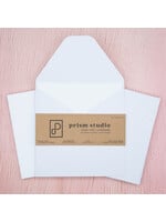 Prism Studio 6"x6" Card Blanks and Envelopes (10), White
