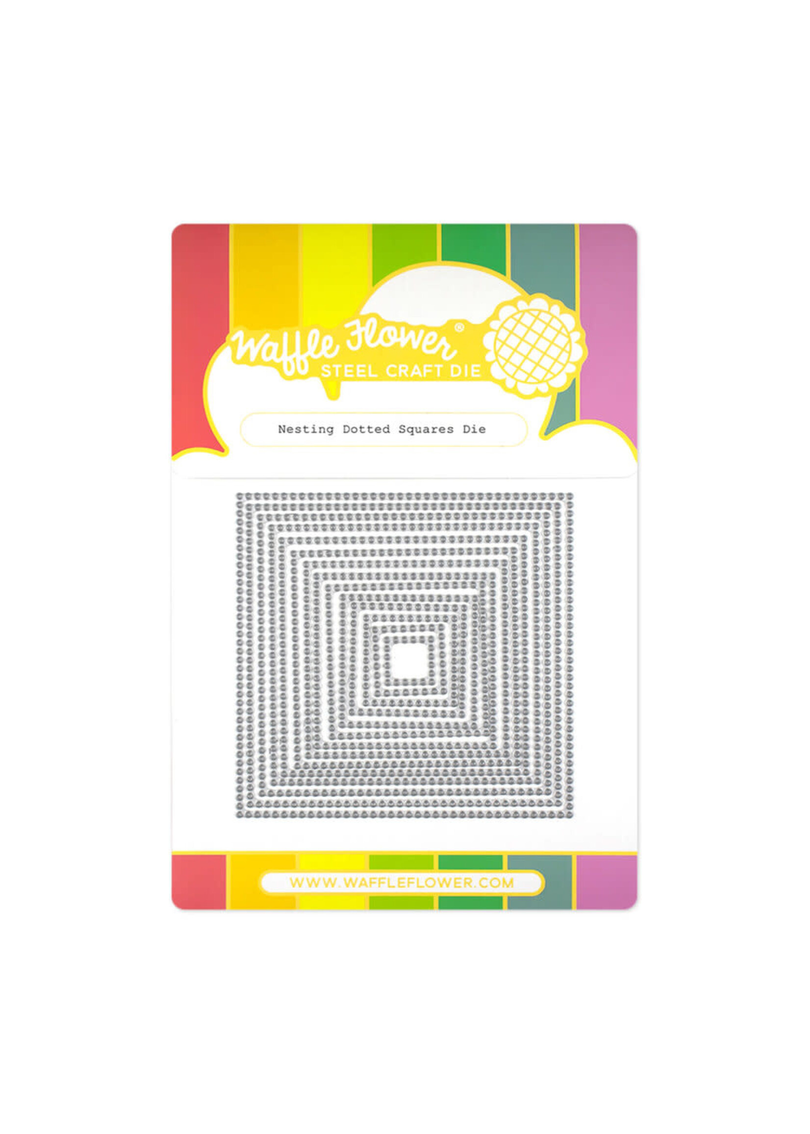 Waffle Flower Nesting Dies, Dotted Squares