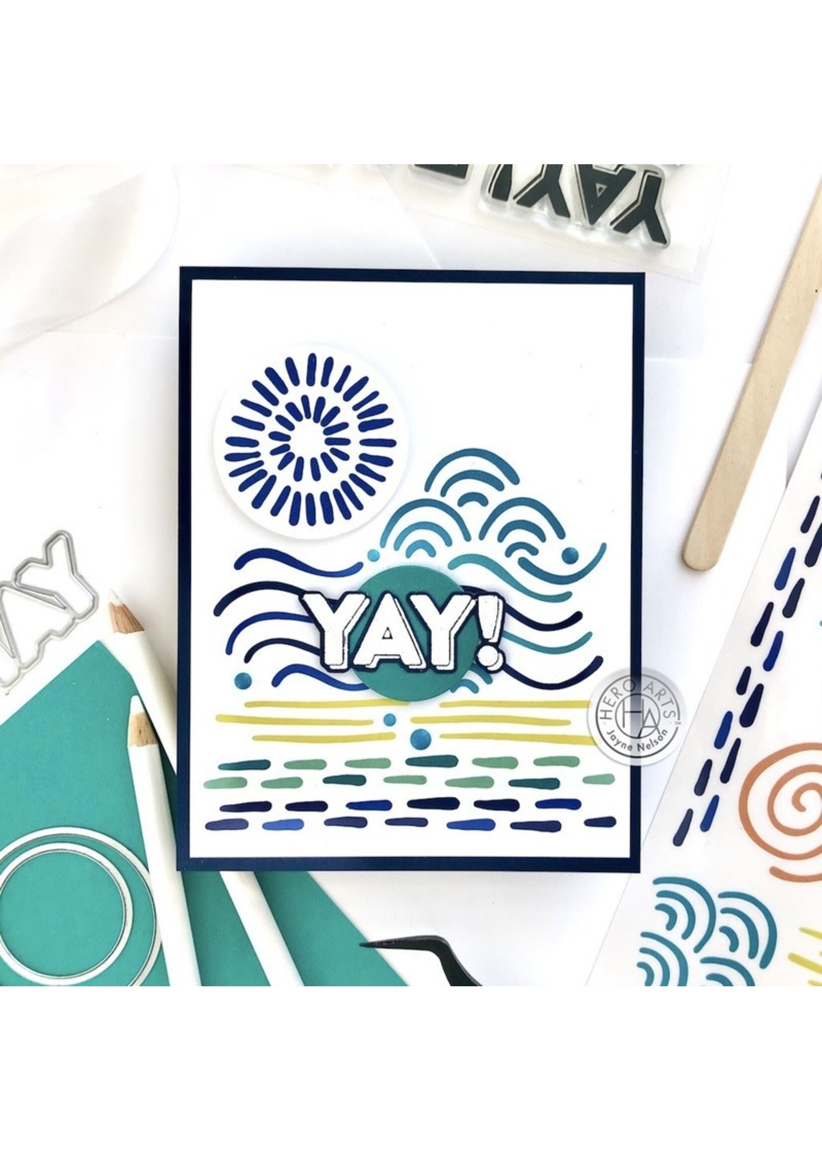 Hero Arts Hero Arts Rub-On Transfers, Colorful Doodles