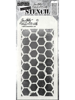 Stampers Anonymous Tim Holtz Layering Stencil, THS166 Brush Hex