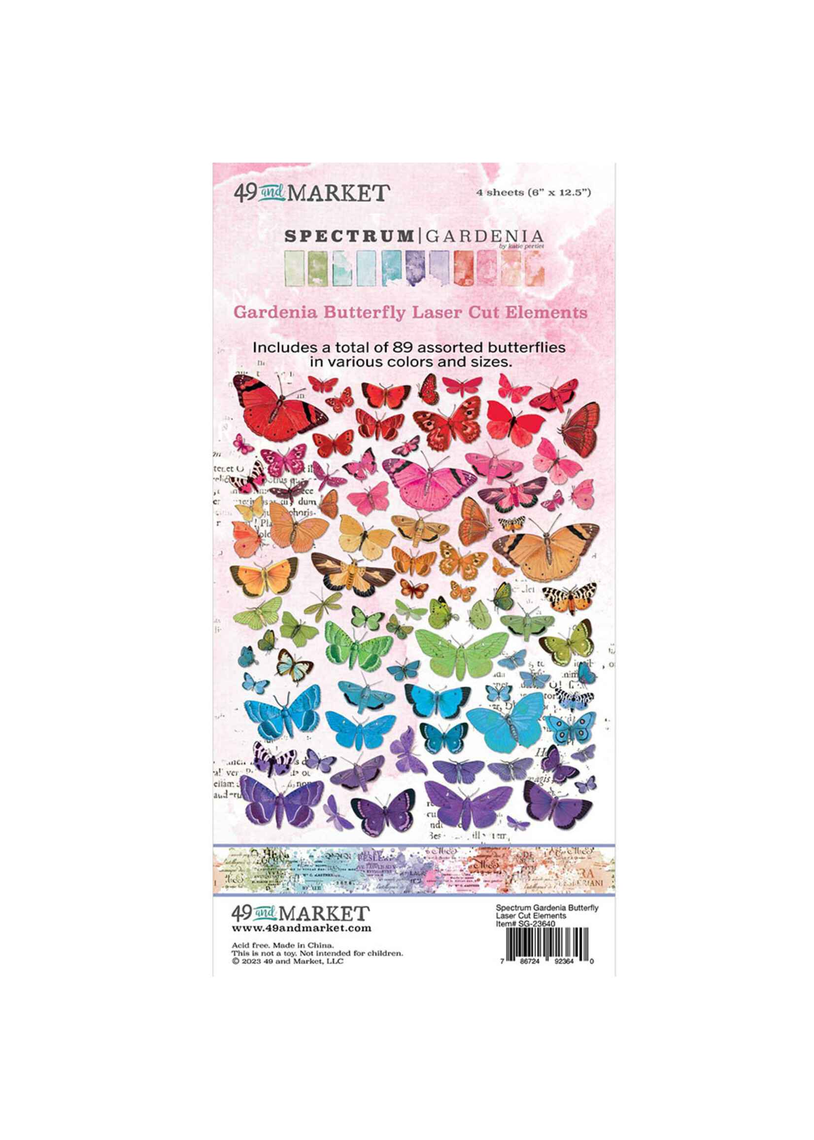 49 & Market Laser Cut Elements, Spectrum Gardenia Butterfly