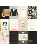 Echo Park Echo Park 12x12 Paper Wedding Day, 3x4 Journalling Cards Foiled