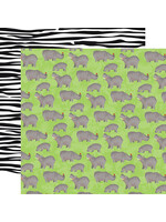 Carta Bella Carta Bella 12x12 Zoo Adventures, Hippos