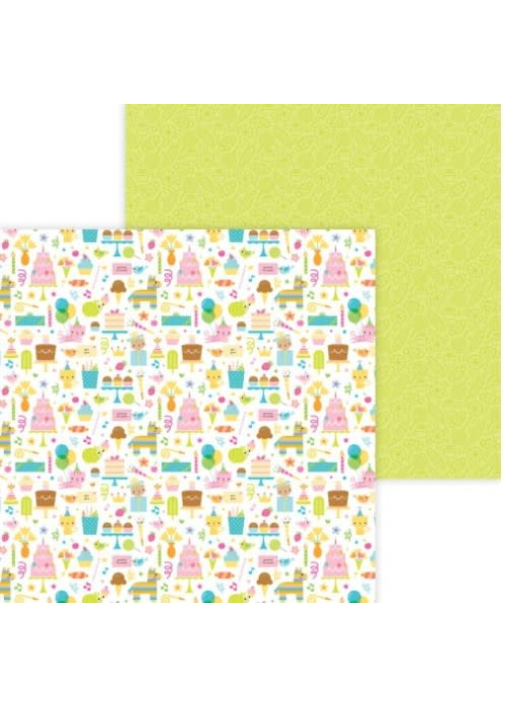 Doodlebug Doodlebug 12x12 Paper Hey Cupcake, Birthday Girl