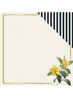 My MInd's Eye 12x12 In Bloom, Flora Gold Foil