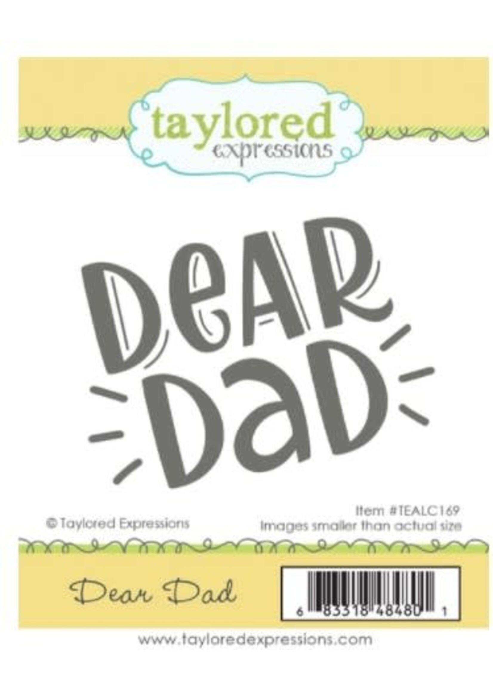 Taylored Expressions Taylored Expressions Cling Stamp, Dear Dad