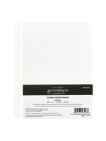 Spellbinders BetterPress Cotton Card Panels, A7 Porcelain (25)