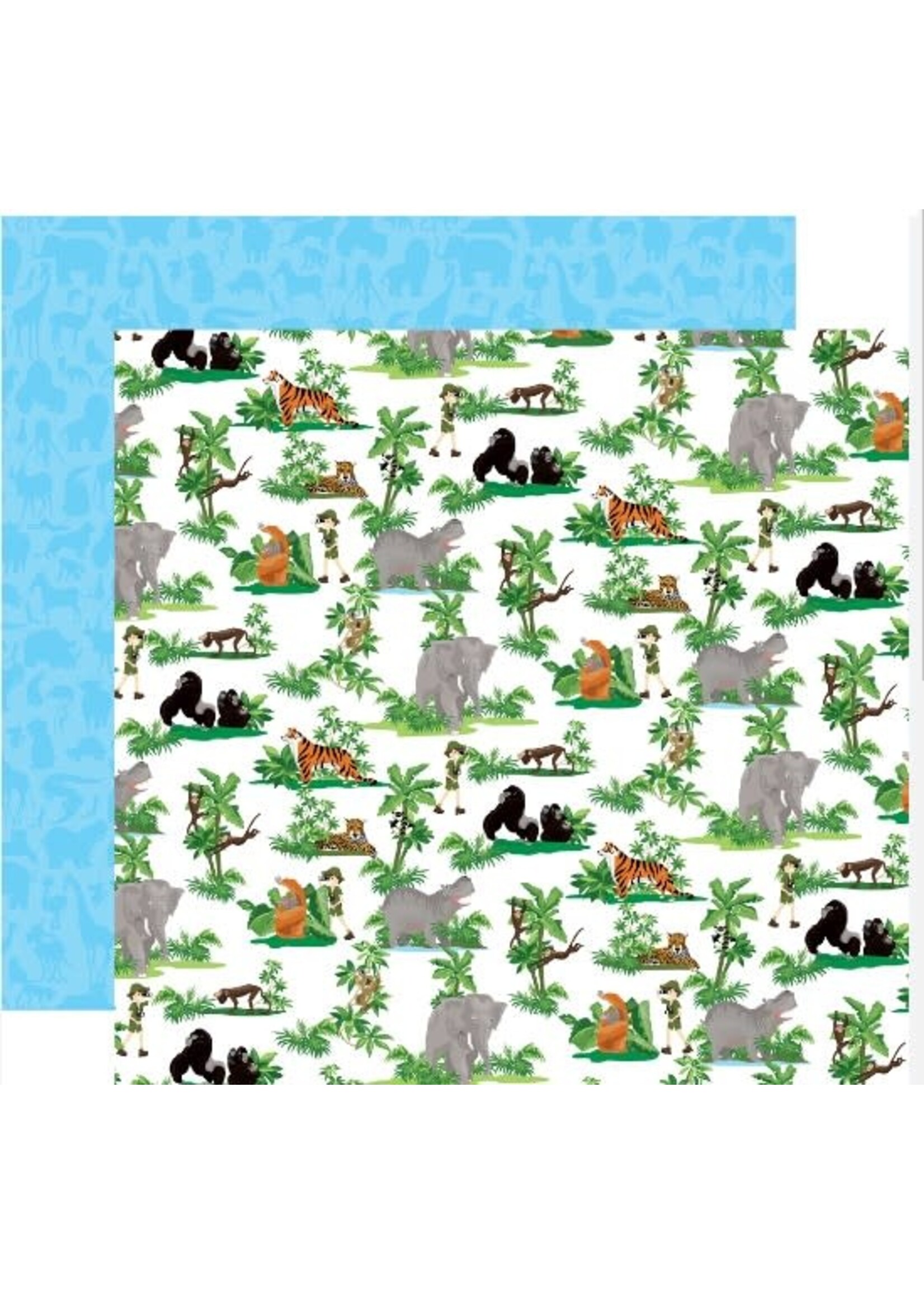Carta Bella Carta Bella 12x12 Zoo Adventures, Jungle Animals