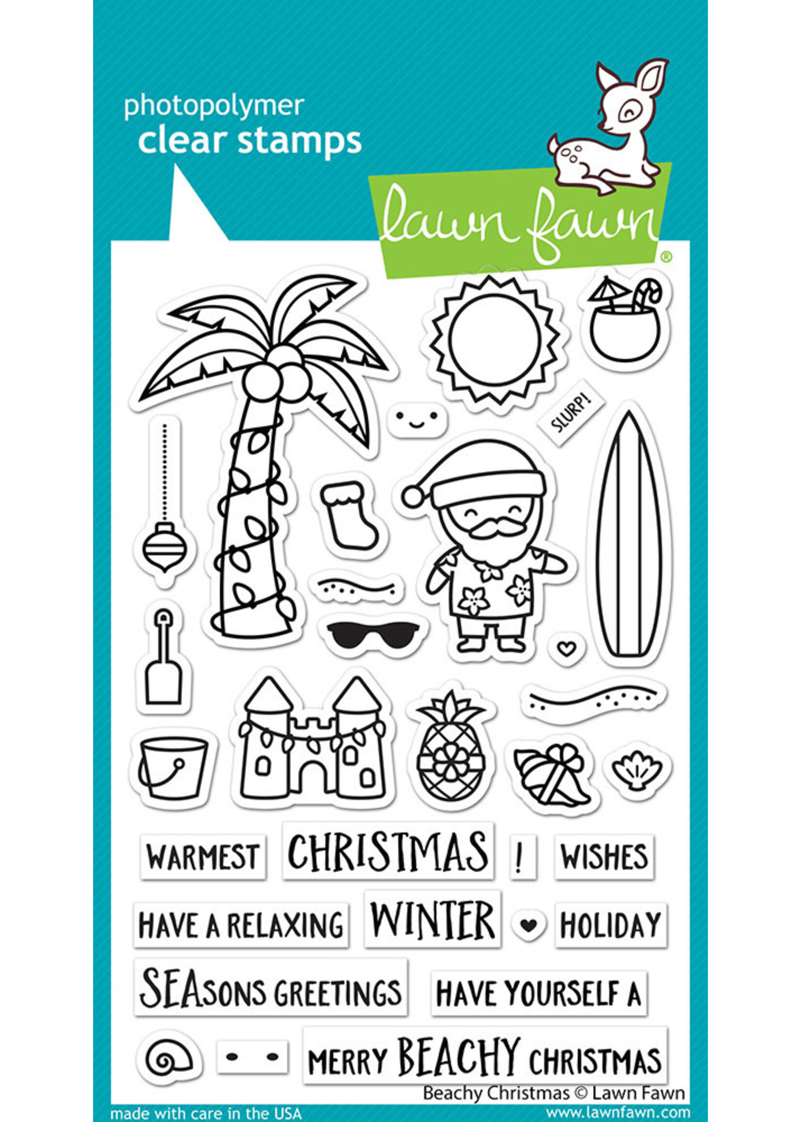Lawn Fawn Stamp & Die Bundle, Beachy Christmas