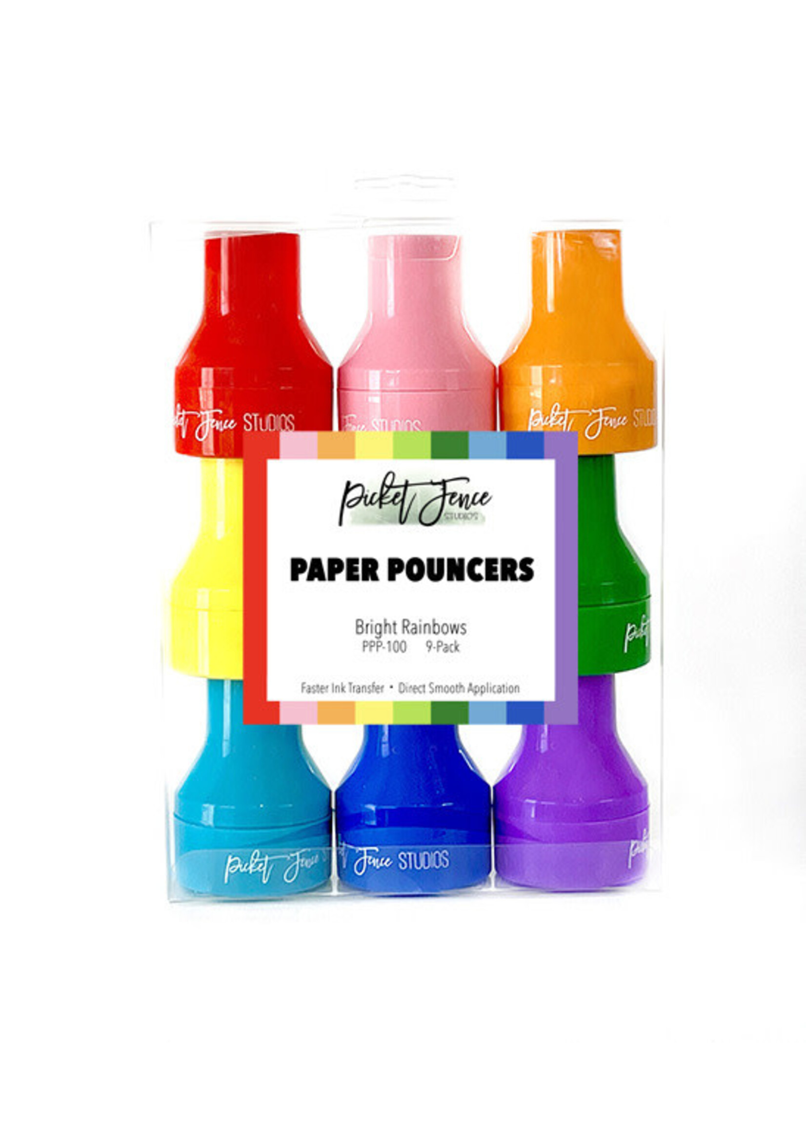 Picket Fence Studios Paper Pouncers, Bright Rainbows (9)