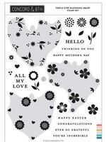 Concord & 9th Concord & 9th Triple Step Stamping, Blooming Heart