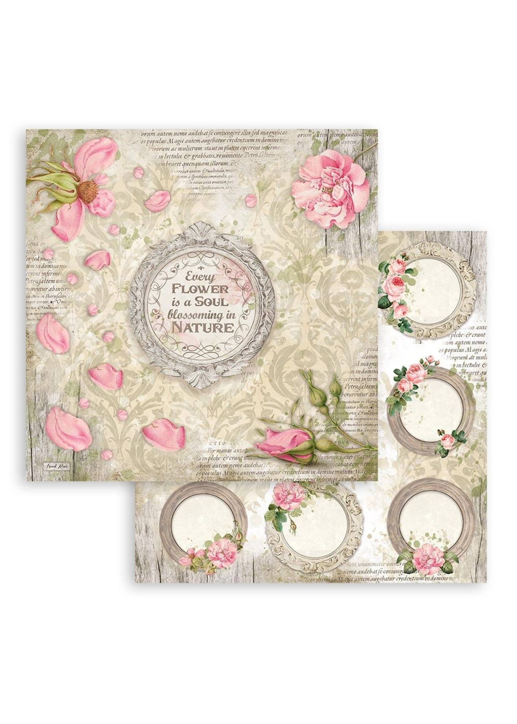 Stamperia Stamperia 12x12 Romantic House, SBB59 Garlands
