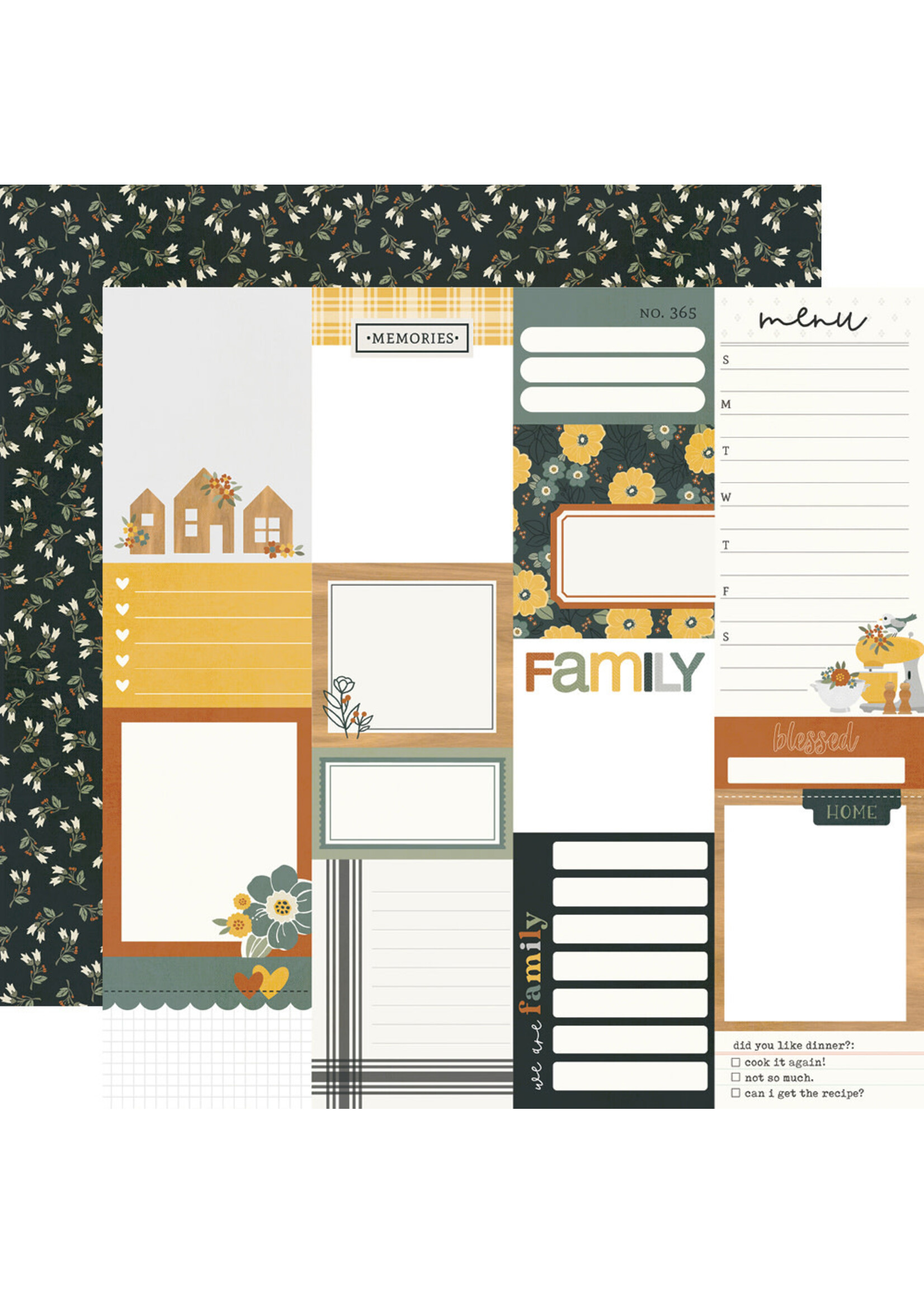 Simple Stories Simple stories 12x12 Hearth and Home, Journal Elements