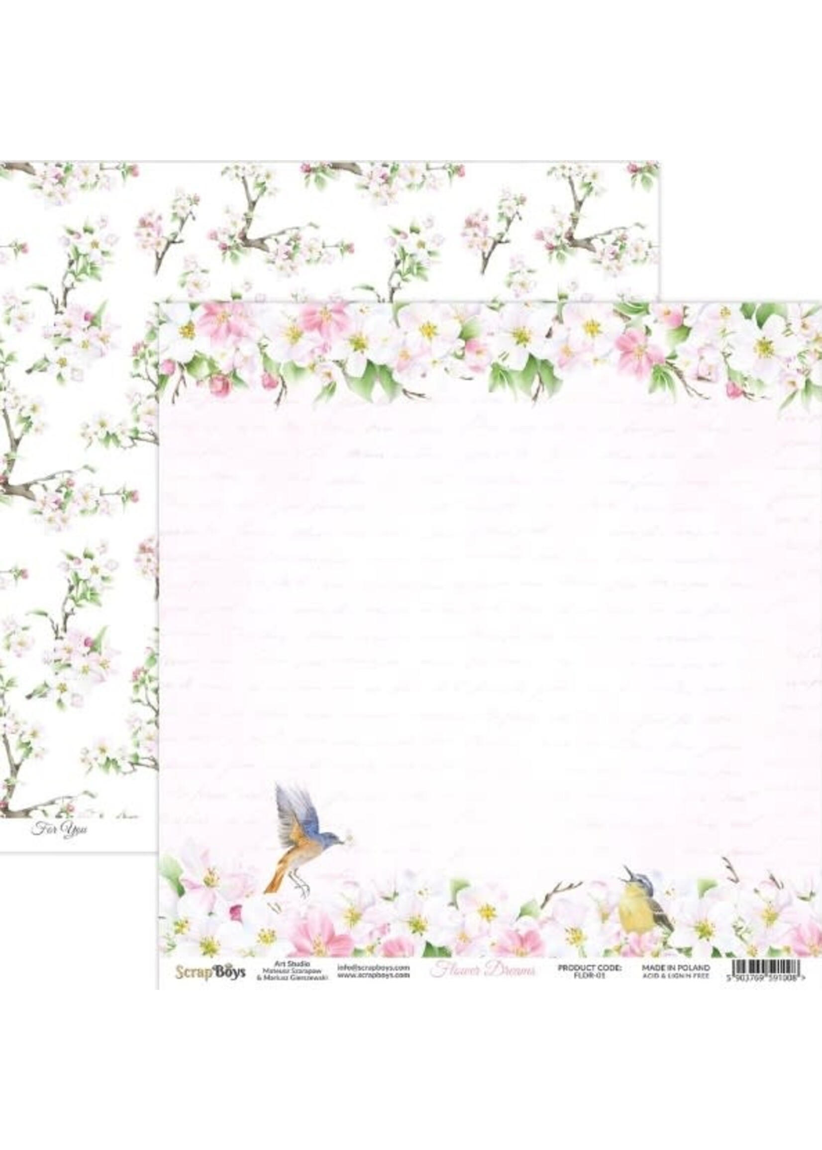 Scrap Boys Scrap Boys 12x12 Flower Dreams, FLDR-01