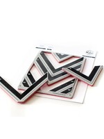 Pink Fresh Studio Stamp & Die Bundle, Nested Chevron