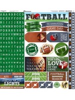 Reminisce Reminisce 12x12  Sticker Sheet, Game Day - Football