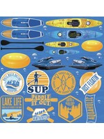 Reminisce Reminisce 12x12 Stickers, Watersports