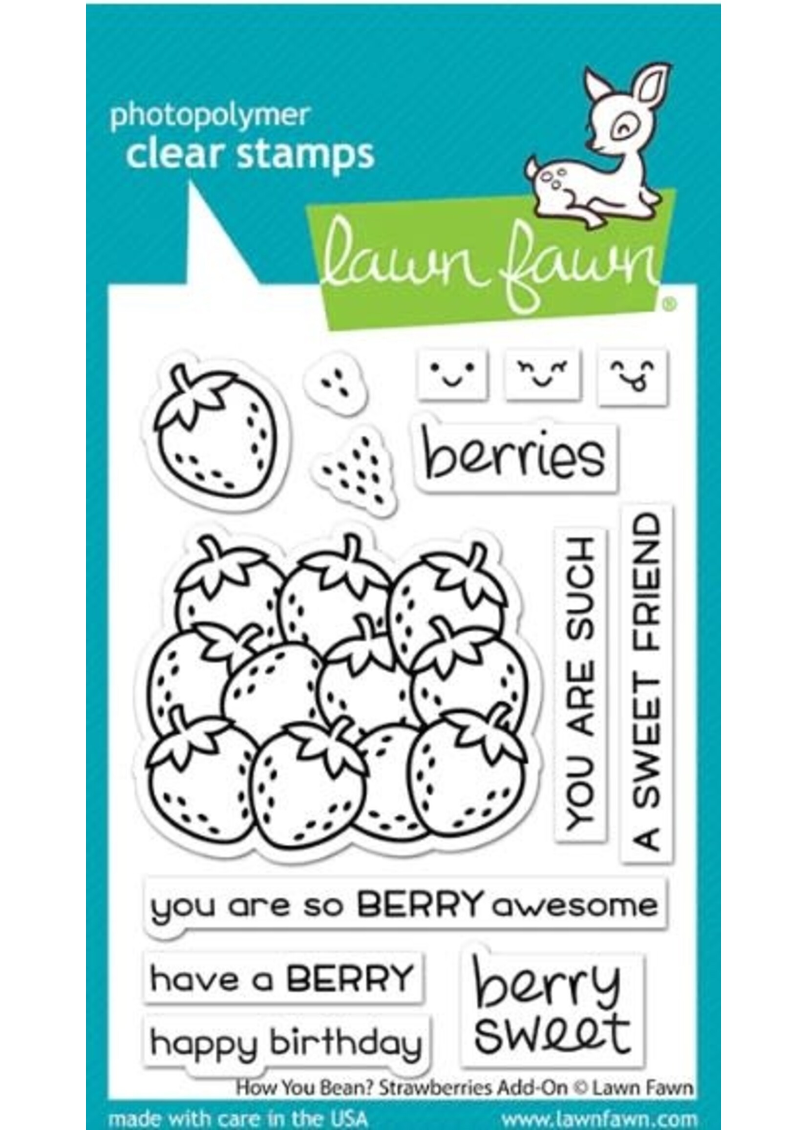 Lawn Fawn Lawn Fawn Stamp, LF2766 How You Bean Add-on Strawberries