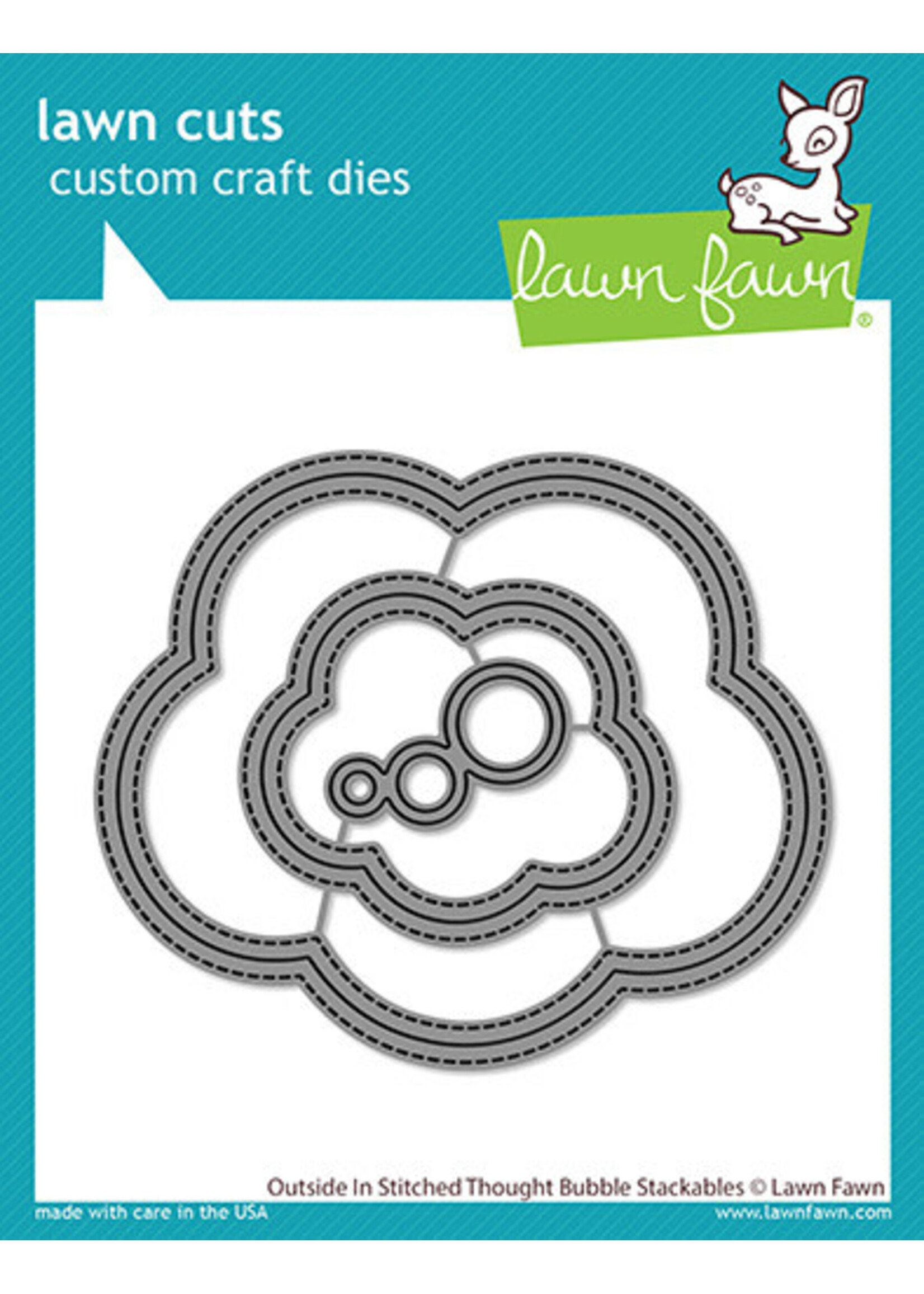 Lawn Fawn Lawn Fawn Die, LF2574 Outside In Stitched Thought Bubble Stackable