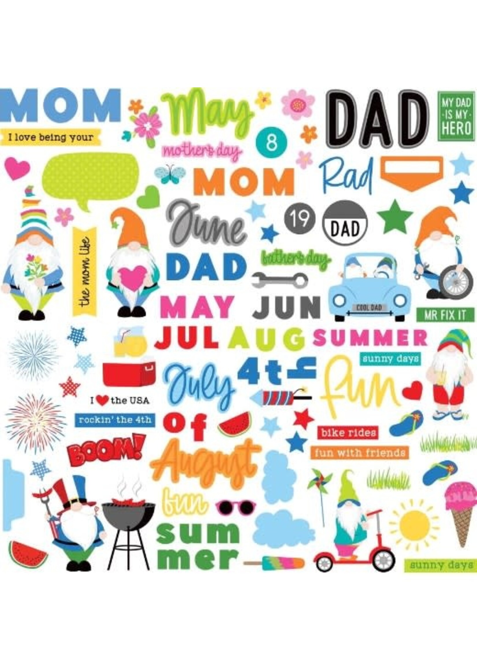PhotoPlay Photo Play 12x12 A Year with my Gnomes May-Aug