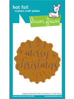 Lawn Fawn Hot Foil Plate, Merry Christmas
