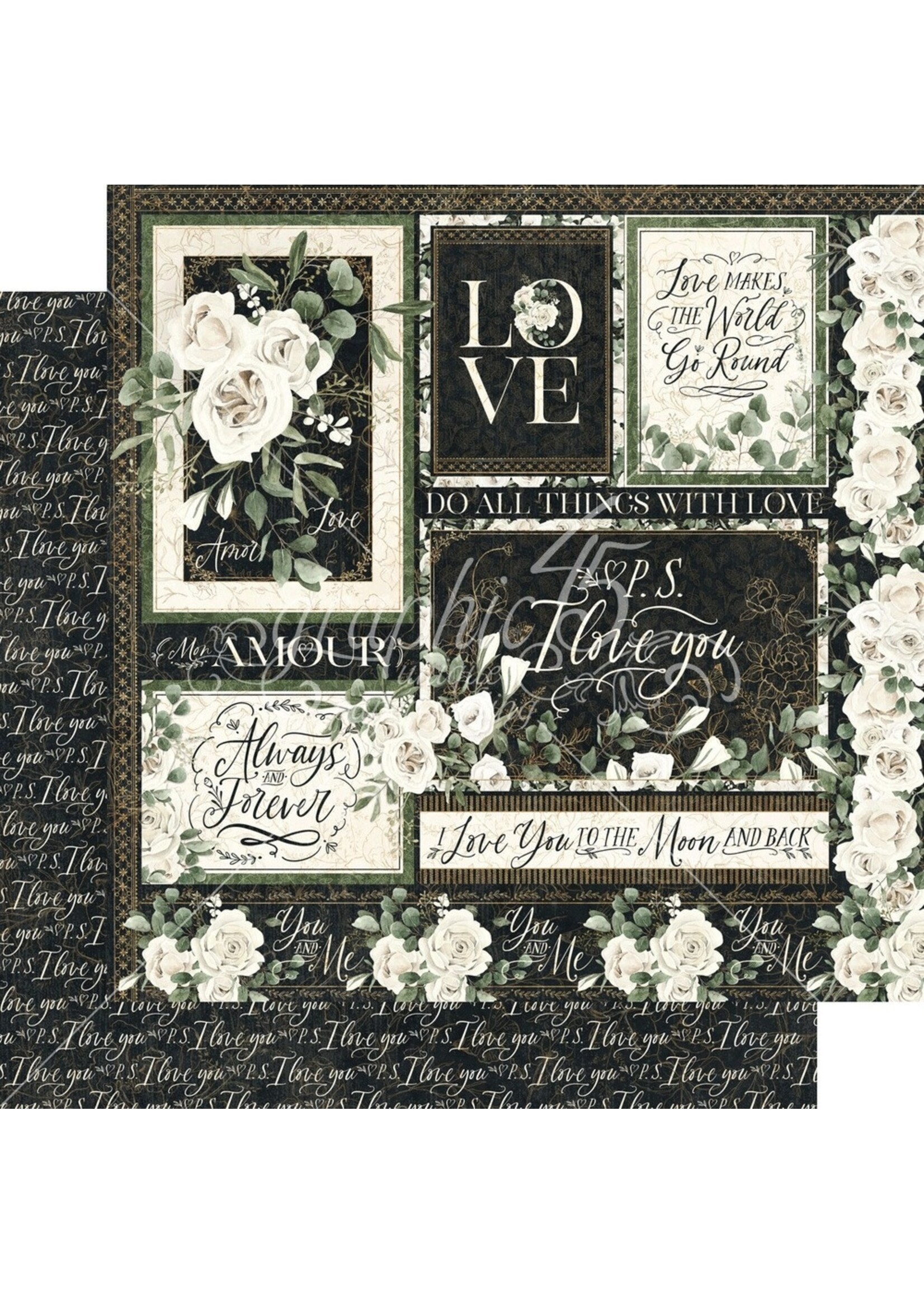 Graphic 45 12x12 P.S. I Love You, P.S. I Love You