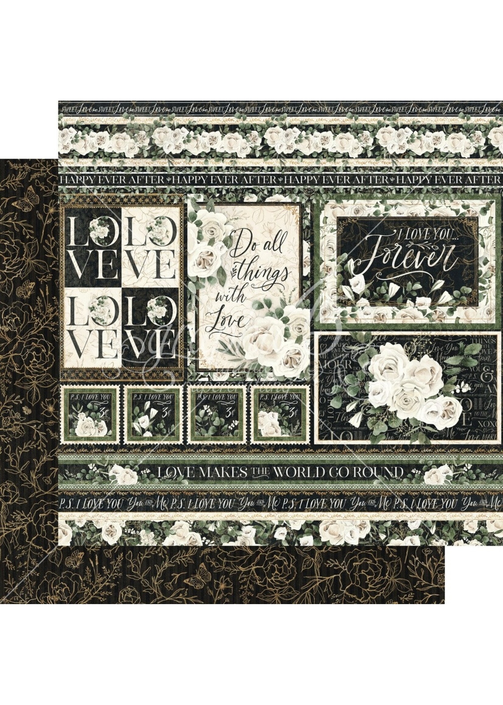 Graphic 45 Graphic 45 12x12 P.S. I Love You, Happy Ever After