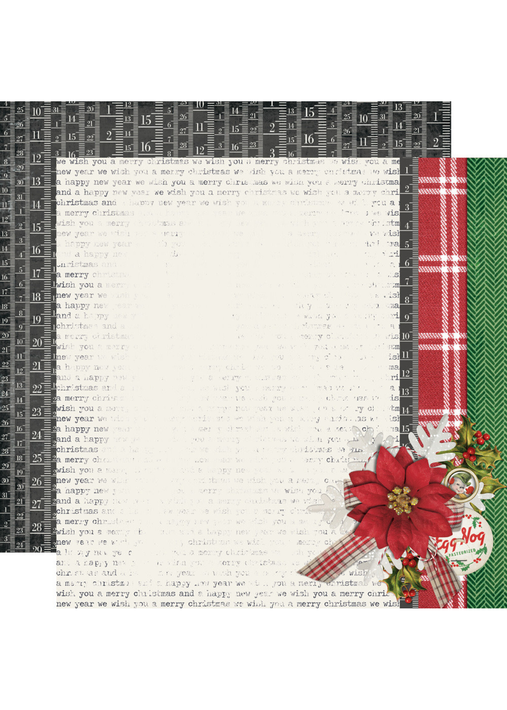 Simple Stories Simple Stories 12x12 Simple Vintage Dear Santa, Holly + Jolly