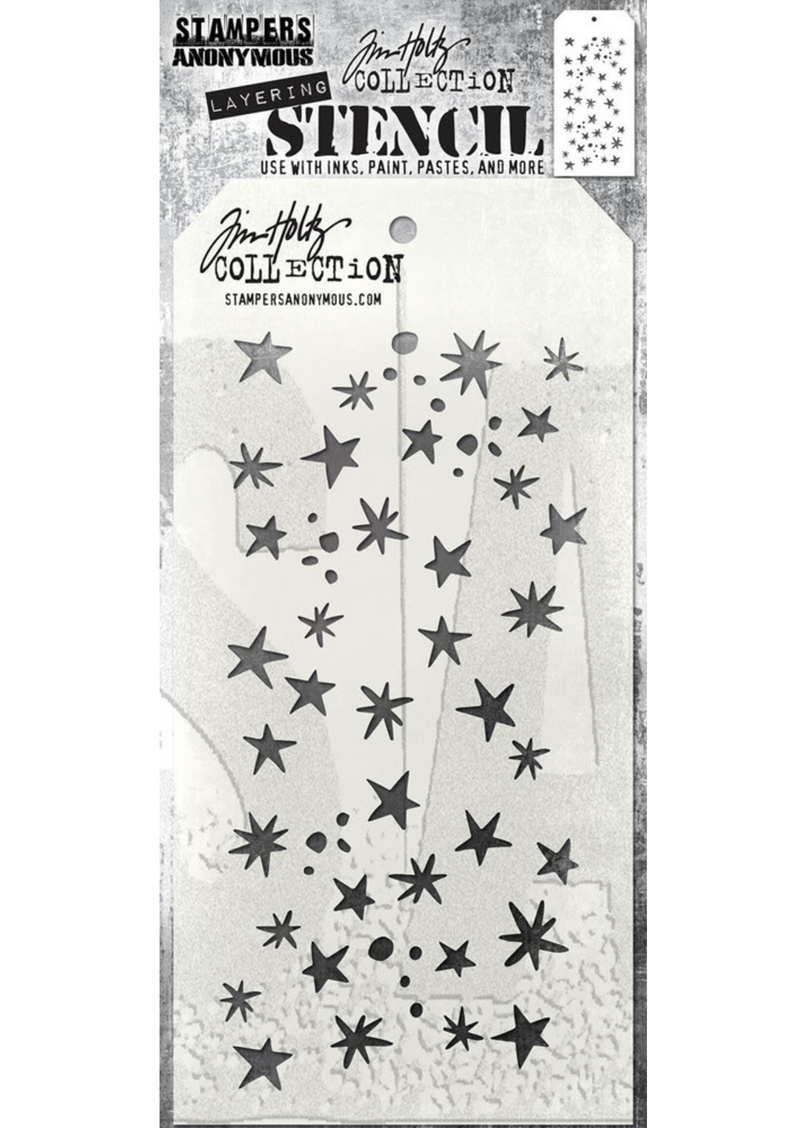 Stampers Anonymous Tim Holtz Layering Stencil, Spellbound